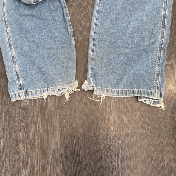 Vintage Calvin Klein CK Overalls Denim Small Double Stone Wash - Picture 11 of 12